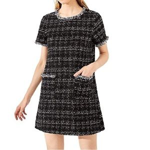 NWT Floerns Tweed Mini Dress